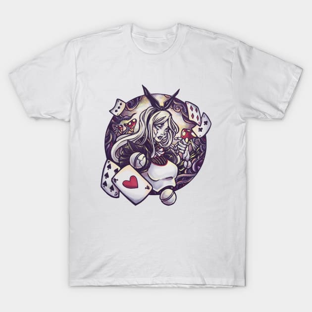 Android Wonderland T-Shirt by C-Yen